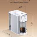 SIFENE 3-in-1 Single Serve Drip Coffee Machine, Compact K-Cup/K-Pod Compatible Brewer for Ground Coffee & Tea, 50oz Removable Water Reservoir, Multiple Brew Sizes, Auto Shut-Off