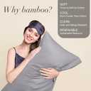 BEDELITE Pillow Cases Standard Size Set of 2, Rayon Derived from Bamboo, Cooling Pillow Cases for Hot Sleepers & Night Sweats, Breathable and Silky Soft Envelope Pillowcases(Silver Grey, 20"x26")