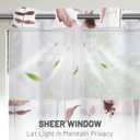 WITHLOC No Hook Shower Curtain with Snap in Liner - Floral Shower Curtain - Fabric Waterproof Inner Liner, Plants Watercolor Blush Modern Cloth Shower Curtains - Machine Washable, 71 x 74