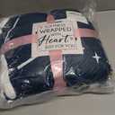 GEEMBI Birthday Gifts for Mom from Daughter or Son - Blue Mama Wearable Blanket Hoodie 47x72 in - Birthday Gifts for Women, Gift for Mother in Law, Mama Gift Ideas, Blanket for Mom (Blue - Bear Family)