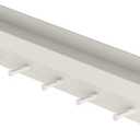 MKO Key Holder for Wall, Mail Organizer and Key Rack Wall Mount with Tray & 6 Hooks for Hallway (White)