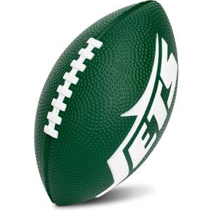 Franklin Sports Youth NFL Football + Air Pump Set - Soft Foam 8.5" Youth Mini Footballs with 8 Teams Choice + Air Pump