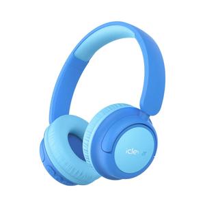 iClever BTH22 Kids Bluetooth Headphones, 60H Play Time, USB C Fast Charging, Bluetooth 5.4, AUX Cord,Safe Volume 74/85 dBA,Toddler Headphones for iPad/Tablet/Travel/School, Blue