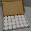 Homemory 24-Pack Flameless LED Tea Lights Candles Battery Operated, 200+Hour Fake Electric Candles TeaLights for Votive, Aniversary, Wedding Centerpiece Table Decor, Funeral, Halloween, Christmas (Warm White Glow  Ivory Body)