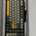 NACODEX Ajazz AK980 Grey Yellow Wireless Mechanical Gaming Keyboard, Tri-Mode BT5.0/2.4GHz/USB-C Hot Swappable Custom Keyboard RGB Backlit Computer Gaming Keyboards for PC/Tablet/PS/Xbox