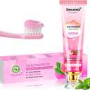 3 x Niacinamide Whitening Toothpaste, Effectively Whitens Teeth, with Peach & Mint Flavor - Stain Removal, Gum Care, Fresh Breath 24HR, Fluoride-Free Gentle Formula for Sensitive Teeth