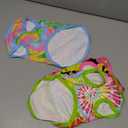 4Pcs/Pack Tie Dye Dog Shirts for Small Dogs Summer Girl Female Boy Male Pink Green Blue Puppies Doggies Sleeveless Tank Top Tee Clothes Vest Pet Apparel Streetwear Stretchable Outfit, Small