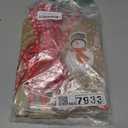 FINGOOO 24 Christmas Kraft Gift Bags,Mini 5x3x7 Inch Holiday Treat Bags Xmas Paper Goody Bags with Ribbon for Christmas Party Supplies (6 Designs)