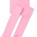 3 x Girls' Convertible Ballet Tights, 50D Ultra Soft Professional Transition Dance Tights for Ballet (Pink, S)