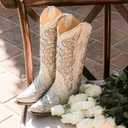 Corral Boots Women's Western Snip Toe Wedding Boots,8M