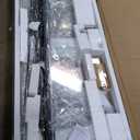 Keonjinn Pivot Shower Door, 38-42" W x 72" H Semi-Frameless Pivot Swing Glass Shower Door, 1/4"(6mm) Clear SGCC & ASNI Tempered Glass with Explosion-Proof Film & Nano Coating Matte Black Finish