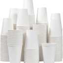 300 Count - 12 oz Paper Coffee Cups, Disposable Coffee Cups 12 oz, Thickened White Paper Cups for Hot or Cold Beverage, Home, Office, Party, Business, Events