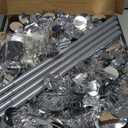 SINTENILL 6 FT Pop Up Christmas Tree with 100 LED Timer Lights & Remote, Silver Collapsible Christmas Tinsel Tree Artificial Pencil Tree Xmas Decoration for Holiday Home Office Party, USB Powered