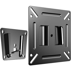 TETVIK Monitor Wall Mount Most 14-24 TVs Computer Universal Low Profile RV TV Wall Mount VESA Up to 100x100mm Max Weight 30lbs Fits 15 19 20 22 23 Inch Camper Small Monitor Mount Bracket