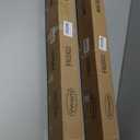 Double Curtain Rods 36-72 Inches for Windows, 1 Inch Diameter Adjustable Heavy Duty Drapery Rod with Aluminum Alloy Brackets and Finials, Modern Stylish Dual Curtains Rod, Brushed Nickel