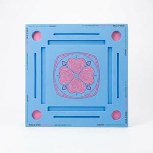 Floating Mahjong Mat for Pool - Square Foam Game Board with Cup Holder 32in