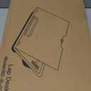 Adjustable Laptop Desk with 8 Angles - Cushioned Lap Desk for 15.6 Inch Laptops, Portable with Handle for Home & Office