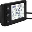 S866 Electric Bicycle LCD Display Meter, 24V 36V 48V Ebike LCD Display Control Panel Wireless Bicycle Speedometer Odometer for Electric Scooter Electric Bike Modification