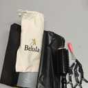 Boar Bristle Round Brush for Blow Out Set by Belula. Round Hair Brush For Blow Drying. Medium 2.4 Wooden Barrel. Hairbrush Ideal to Add Volume and Body. Free 3 x Hair Clips & Travel Bag