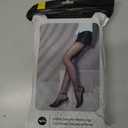 EXQUISLIFE Fleece Lined Tights Sheer Women - Fake Translucent Warm Pantyhose Leggings Sheer Thick Tights, for Winter (Black+black)