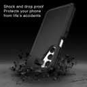 I-HONVA for Samsung Galaxy A16 5G Case Shockproof Dust/Drop Proof 3-Layer Full Body Protection [Without Screen Protector] Rugged Heavy Duty Cover Case for Galaxy A16 5G,Black