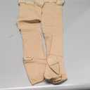 Truform 20-30 mmHg Compression Stockings for Men and Women, Thigh High Length, Dot-Top, Open Toe, Beige, Large (Large (1 Pair))