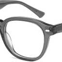 Dollger Blue Light Blocking Glasses for Men Women Retro Round Anti Eye Strain Computer Gaming BlueLight Eyeglasses