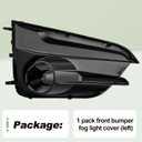 Front Bumper Fog Light Cover Compatible with 2017-2019 Subaru Impreza Replace 57731FL21A (Driver Side)