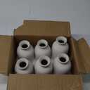 YANLING 6 Pcs White Vase Ceramic Vases for Home Decor, 5.6 inch White Ceramic Vases for Centerpieces Small Boho Vases, Pampas Grass Vases Table Vase for Dried Flowers Decor (6 Pack-Medium)