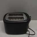 Amazon Basics 2 Slice Toaster, Extra Wide Slots for Bagels, 6 Browning Settings, Removable Crumb Tray, Defrost/Cancel/Bagel Buttons, Cord Wrap, 900W, Black & Silver