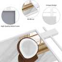 ANYHI White Bathroom Mirror for Over Sink, Large Farmhouse Mirror with Shelf for Bathroom Hallway and Bedroom, Vintage Decor, 32"x 28"
