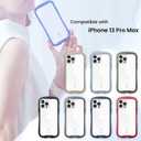 iFace Reflection Designed for iPhone 13 Pro Max (6.7")  Cute Shockproof Hybrid [9H Tempered Glass + Bumper] Wireless Charging Compatible Clear Case - Beige