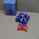 Remote Control Car, Fast Direct Charging RC Cars Amphibious 360 Rotating LED Rechargeable Stunt Car 2.4Ghz 4WD All Terrain RC Race Cars Toy Christmas Birthday Gift for Kids Boys Girls Aged 3-12 years (Blue)