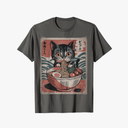 Cute Kitten Kawaii cat Ramen Bowl Japanese Art Design T-Shirt, 4X