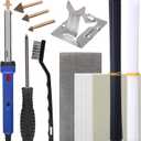 WEP 960-IV Plastic Welder Kit with Power Switch, accessories include 3 Copper Tips, 40 Plastic Rods, 5 Sandpapers, Steel Mesh for Car Bumper, Dashboard, Plastic Fuel Tank Repair