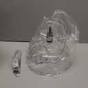 10.8in Large Glass Pendant Light Dome Hanging Pendant Light Adjustable Rods Modern Kitchen Pendant Lighting Fixtures for Kitchen Island,Dining Room,Over Sink,Bar,Black