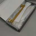 Amerdeco 10 Pack Brushed Gold Cabinet Pulls 6.3 Inch(160mm) Hole Center Drawer Pulls Cabinet Hardware Kitchen Cabinet Handles for Bathroom ZH00013