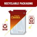 Honey Nut Cheerios Cereal, Limited Edition Heart Shapes, Affirmations Box, Heart Healthy, Gluten Free, Giant Size, 27.2 oz (EXP 04/19/26)