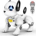 Remote Control Robot Dog Toy, RC Dog Programmable Smart Interactive Robotic Pets, RC Stunt Robot Toys, Imitates Animals, Music Dancing Handstand Push-up Follow Functions for Boys Girls Toy