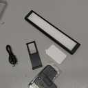 EZVALO Picture Light for Wall, Rechargeable 2400mAh Battery Lights Wireless Remote, 3 Color & Dimmable Magnetic 8'' LED Lights Display for Painting, Living Room, Gallery, Bedroom, Dashboard(Black-3P)