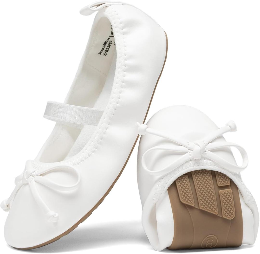 DREAM PAIRS Little Girls Toddler Ballet Flats Dress Shoes Mary Janes Shoes, 2