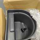 Abbylike 2 Pack 4 Quart Single Teat Calf Milk Feed Bucket Hook Over Hanging Calf Feeder Bucket with Nipple Mountable Plastic Livestock Feeder for Farm Stall Barn Cowshed Cattle Housing Feeding