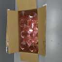 Ciaell 12 Pack Pink Plastic Wine Glasses - 10 Oz Disposable Wine Glasses with Stem for Parties & Weddings & Poolside & Outdoors & Camping & Easter