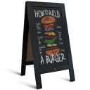 Rustic Magnetic A-Frame Chalkboard Sign - 20" x 40"