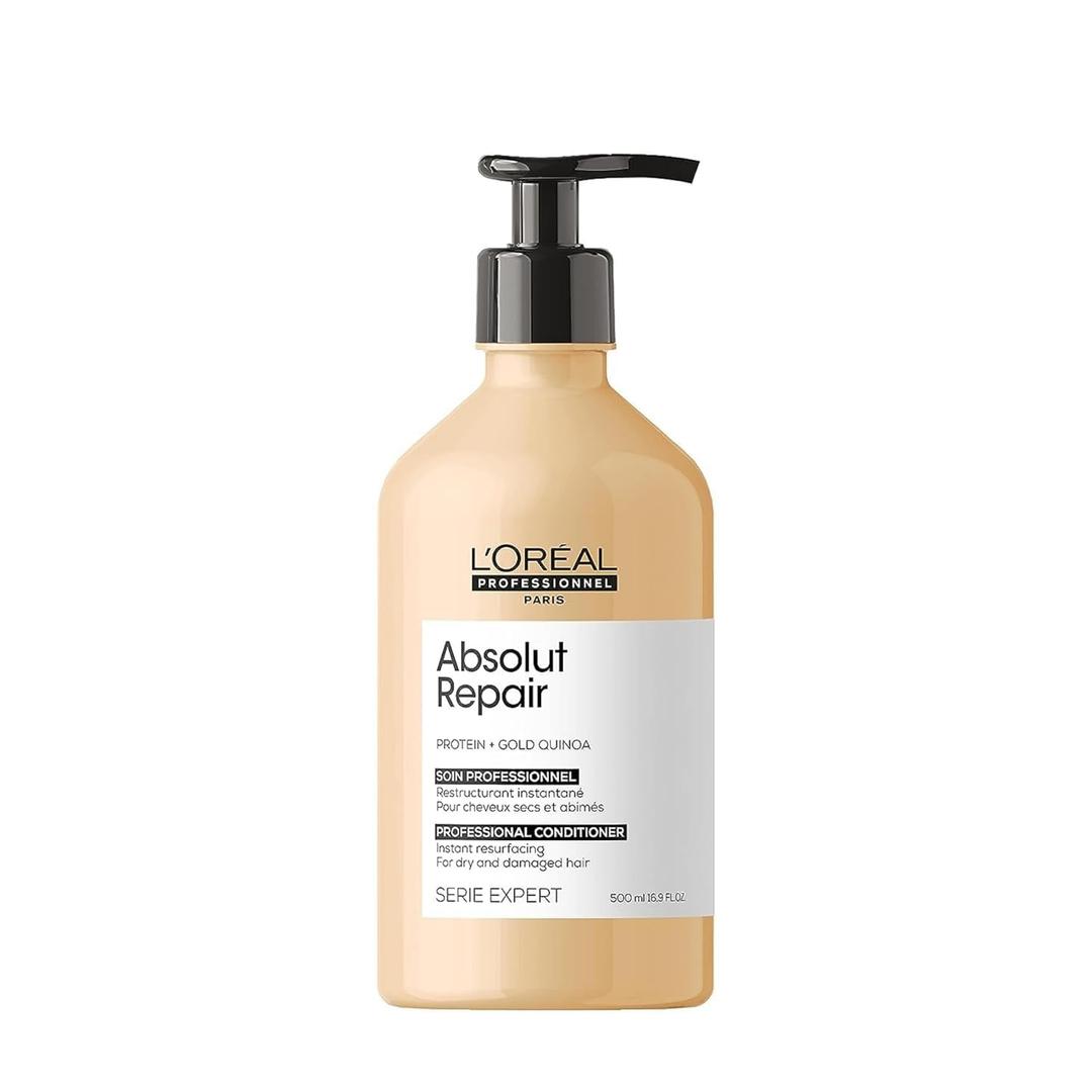 L'Oral Professionnel Paris Absolut Repair Conditioner - Protein Hair Treatment For Dry, Damaged Hair, Repairs Damage & Provides Shine With Quinoa & Proteins