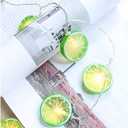 2 x Fruit Lemon String Lights Lime Slice String Light 20 LEDs Battery Powered Fairy String for Wedding Home Birthday, Batteries not Included
