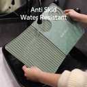 Bar Mat, Bar Accessories, Multifunctional Folding Cocktail Mat with Cutting Board, 18" X 12"(Green) Drying Mats,Bar Mat for Countertops,Bar Decorations for Home, Outdoor Bar Accessories,Travel