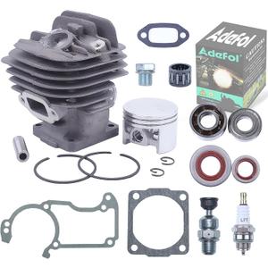 Adefol Nikasil 44.7mm Big Bore Chainsaw Cylinder Piston Kit for Stihl 026 MS260 026PRO Replacement Parts with Gasket Set Oil Seal Set Needle Bearing Spark Plug Cylinder Plug Decompression Valve