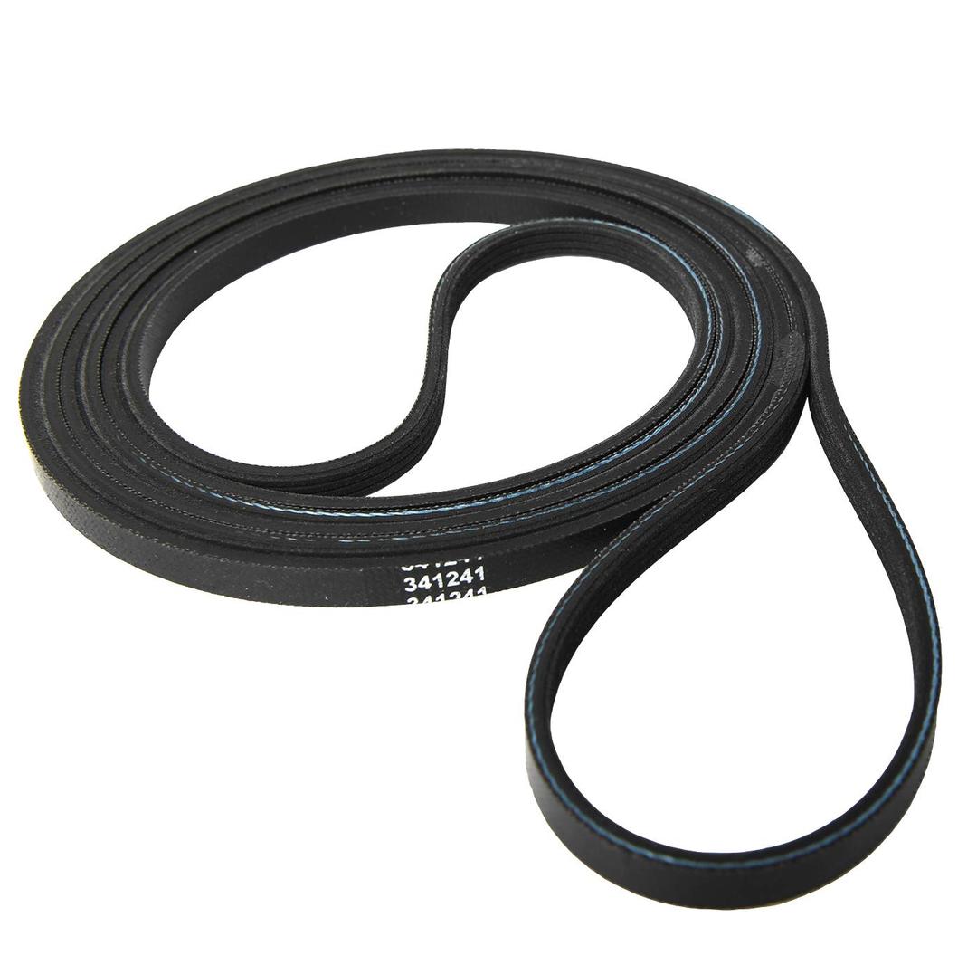 341241 Dryer Drum Belt - Exact fit for Whirlpool & Kenmore Dryer - Replaces: AP2946843, W10127457, FSP341241, 8066065,694088,26000341241 26000349533 31001026 (1 Pack)