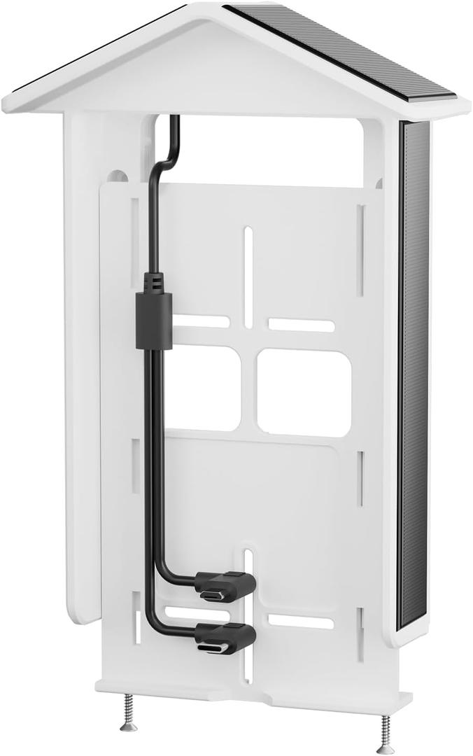 Mubview Solar Charger for Video Doorbells & Security Cameras - Compatible with Micro USB, Type-C & More - IP65 Weatherproof for Effortless Installation.